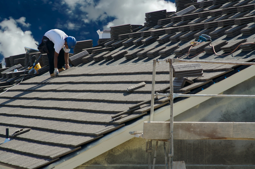 Natural slate roof providing excellent insulation and energy efficiency