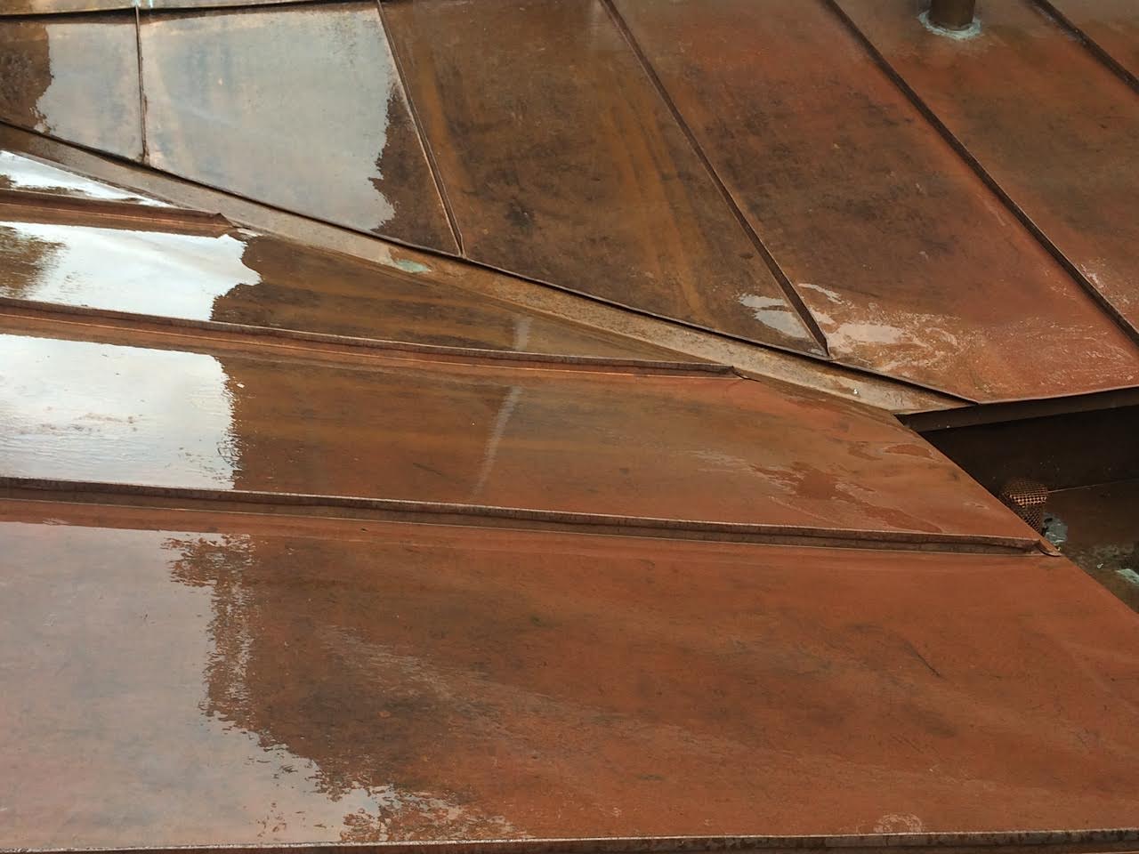 Architectural copper roofing design for a modern Sydney property